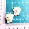 Miniature Puppy Figurine Keychain for DIY Dollhouse & Desktop Decoration