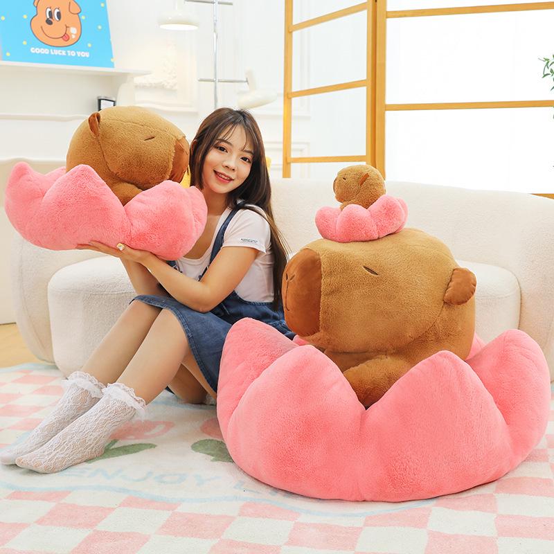

Lotus Capybara Transformation Plush Toy 50cm (2kg)