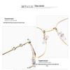 Unisex Slimming Square Metal Frame Anti-UV Sunglasses for Women