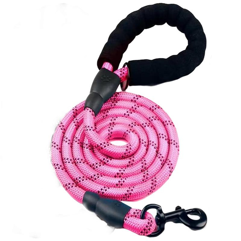 Nylon Dog Leash Chain Reflective Design Dog Collar Durable and Sturdy Puppy Harness Soft Pets Supplies Dogs Accessories