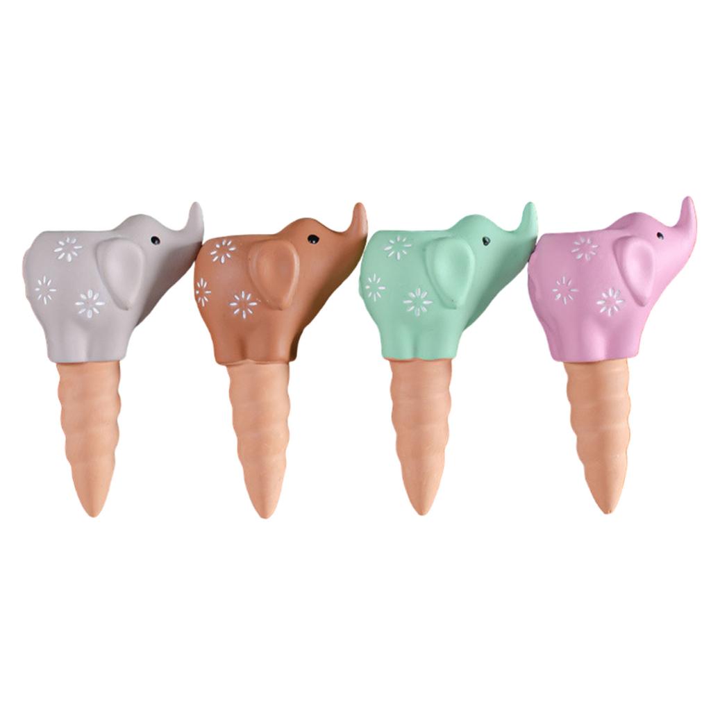4Pcs Self Watering Planter Insert Plant Watering Elephant Terracotta Watering Spikes Self Watering Globes Plant Watering