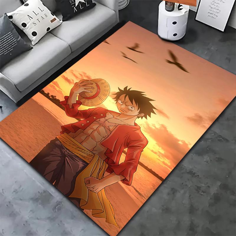 One Piece Monkey D Luffy Carpet Rug For Living Room Bedroom Home Sofa Decoration Kids Play Nonslip Floor Mat