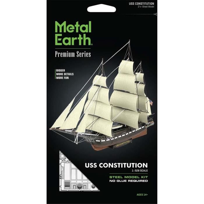 Metal Model - METAL EARTH - USS Constitution - Star Trek - Adult - 14 Years
