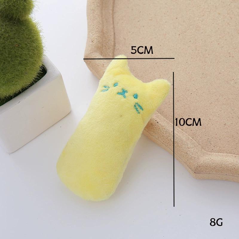 Catnip Plush Thumb Toy For Cats Bite Resistant Teething Toy Self-Play Molar Chew Toy To Relieve Boredom Interactive Pet Supplies