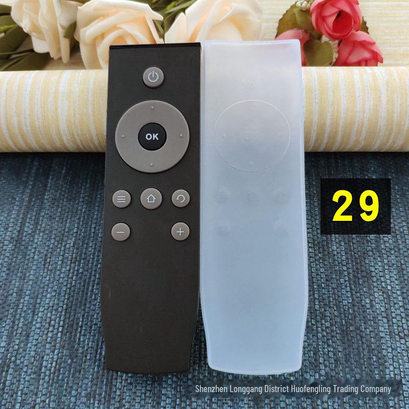 Funda protectora de silicona transparente para control remoto, antipolvo y anticaídas, para aire acondicionado, TV y decodificador