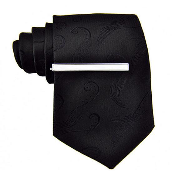 1Pc Men Simple Plain Skinny Necktie Tie Bar Clip Clasp Business Accessory Gift