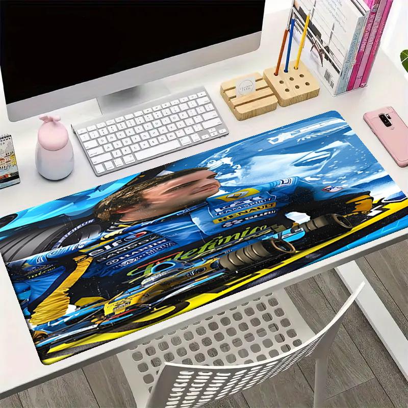 Fernando Alonso Thema Mauspads, Rutschfeste Gummiunterseite, Multifunktionales Büro- & Heimdekor, Perfekt für die Personalisierung des Arbeitsplatzes.
