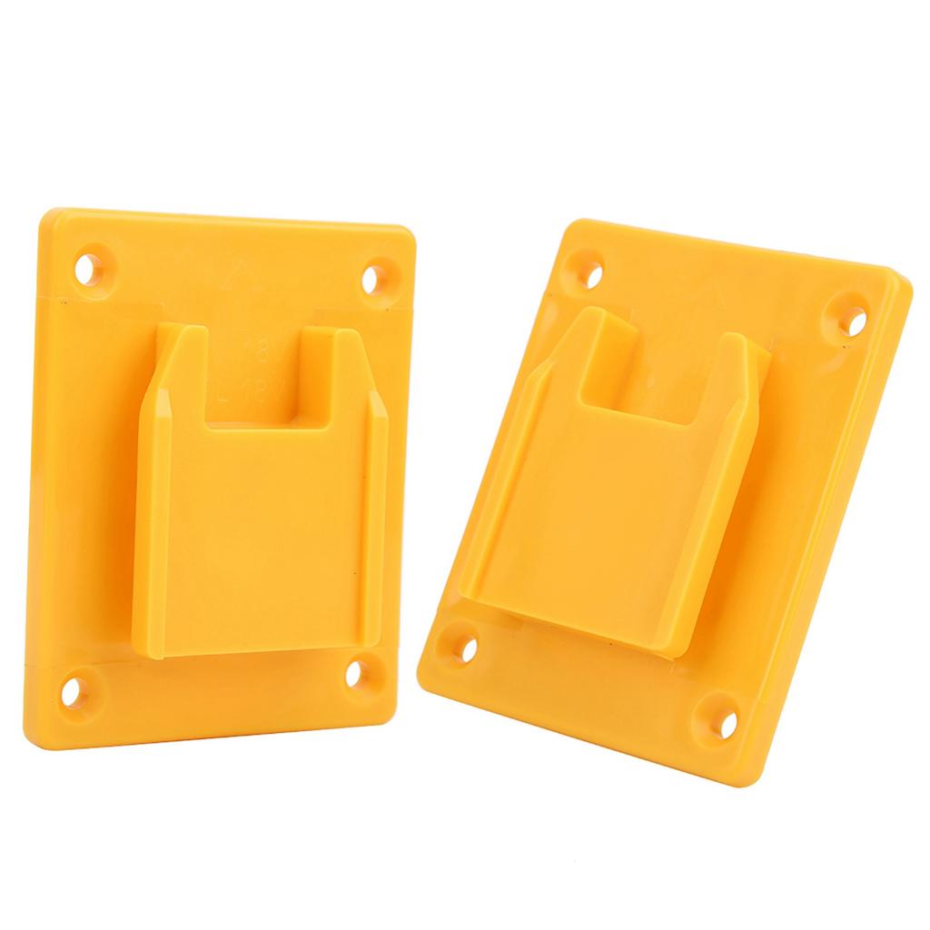 2PCs Suitable for Milwaukee M18 18v  20V Power Tool Machine Wall Shelf Fixing Devices Jaune