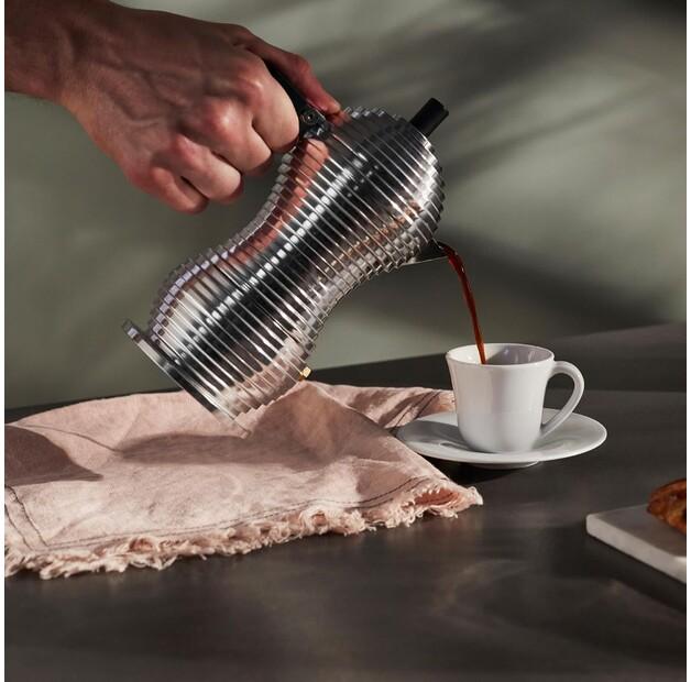 Кофеварка Alessi Pulcina на 3 чашки черный (MDL02/3B)