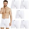 Men's Boxer Briefs 5-pack Cotton Plain White PL Gucio Men's Boxer Briefs 5-pack Cotton Plain White PL Gucio 3XL