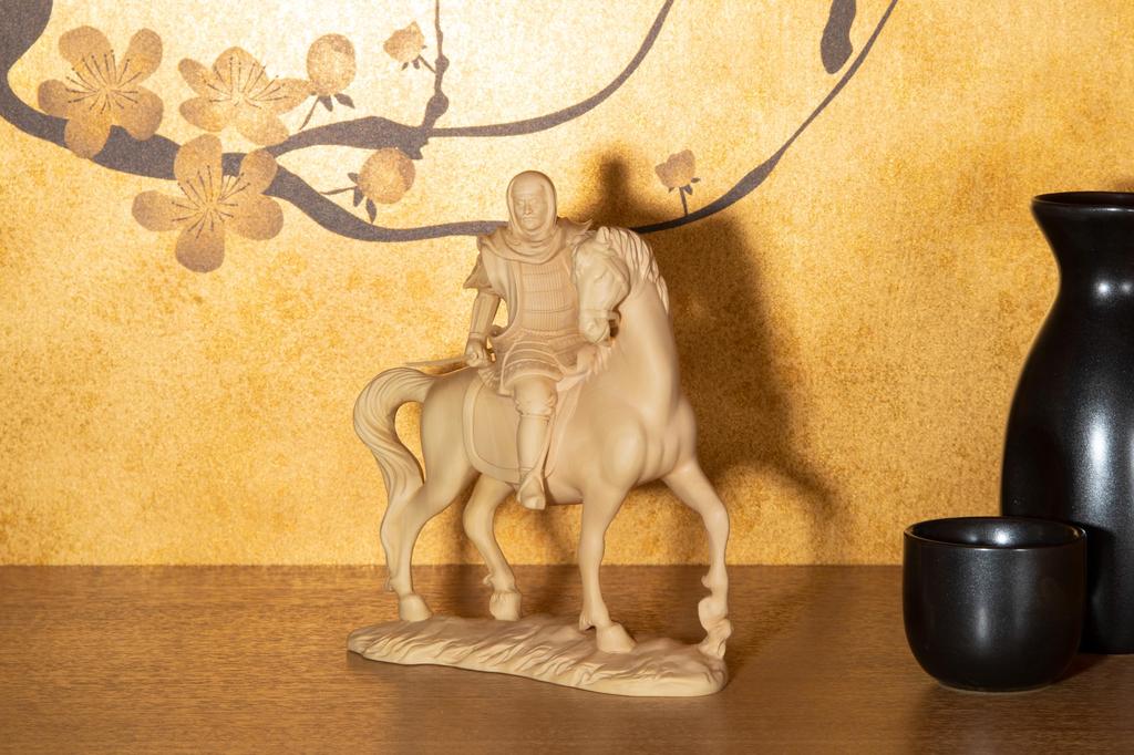 HASEL Sengoku Warlord Wooden Figure Uesugi Kenshin by Craftsman