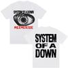 Rock Band System of A Down Mezmerize Music Album Tshirts Unisex Women Hip Hop Gothic Vintage T Shirts Oversized Cotton Casual Tees