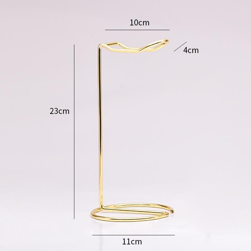

Headphone Holder Aluminum Alloy Desktop Headphone Rack Gaming Headphone Stand High End For Workstation Home Studio Computer золотий