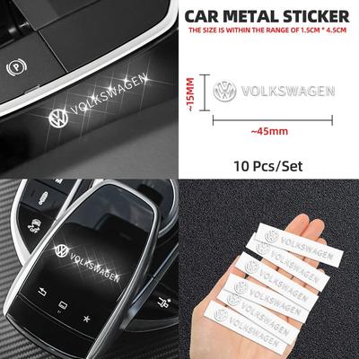 B6 For Volkswagen Car Metal Stickers Emblem Decals For Volkswagen GOLF 5 Tiguan Polo Golf 6 Golf 7 Jetta Magotan Bora Scirocco T