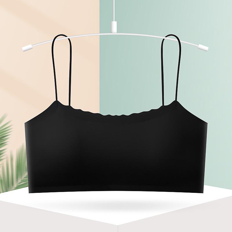 Women s Seamless Ice Silk Padded Bandeau Bra for Lift & Underarm Fat Support Extra Large