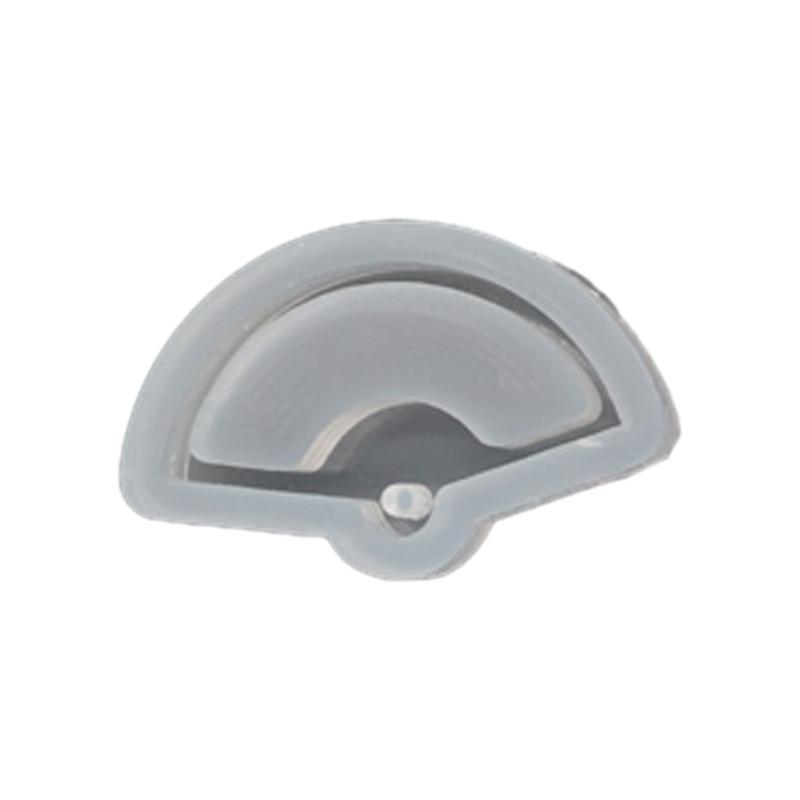 UV Resin Molds Fan Shaped Keychain Mould Vintage Fan Sand Moulds DIY Crafts Mold Silicone Material for DIY Hand-Making