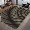 3D Abstract Carpet Color Lines Carpet Living Room Tea Table Visual Carpet Mat