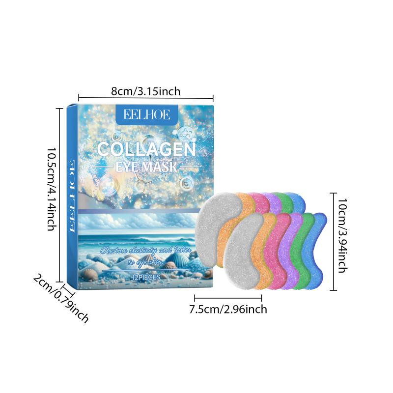 Forehead and Eye Collagen Patch Intensive Moisturizing and Skin Nourishing Gel  for Night Facial Care