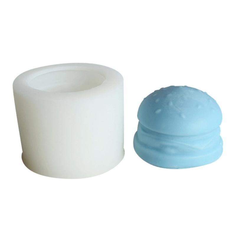 

Soap Molds Scented Candle Mould Silicone Craft Moulds Hamburger Shaped Clay Mold Silicone Material for Hand-Making Lover 1