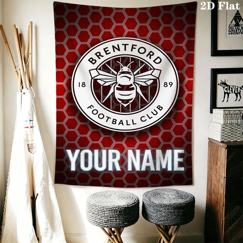 Custom Brentford Wall Hanging Printed Fabric Blanket Decorative Tapestries for Bedroom Living Room Home Decor