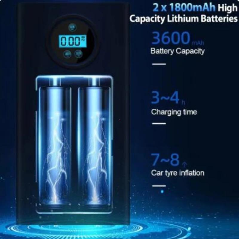 150PSI Tragbarer Auto-Luftkompressor Kabellos/Kabelgebunden Elektrische Reifenaufpumppumpe für Motorrad Fahrrad Boot Autoreifen Ball