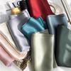 100% mulberry silk satin 15 * 145 silk solid color long scarf women's spring summer double-sided silk scarf