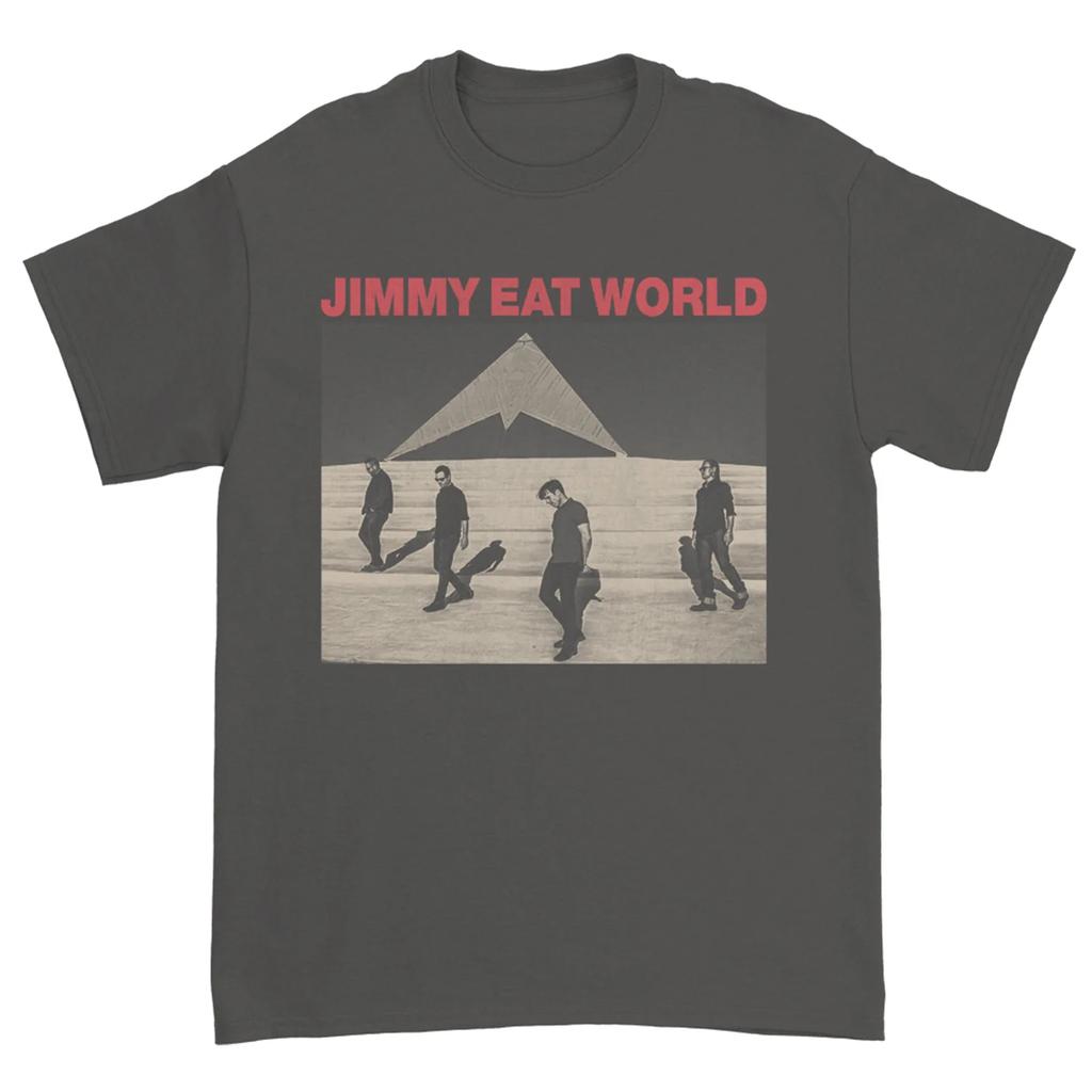 2026 Jimmy Eat World Band Grafik Großes Muster Gedrucktes T-Shirt 100% Baumwolle Unisex Sommer Neues Klassisches Retro Band T-Shirt