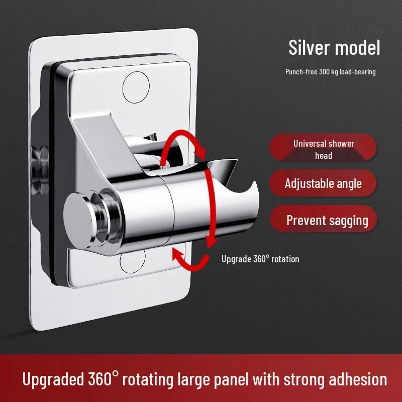 Adjustable Shower Head Bracket & Riser Set