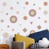 Bohemian Style Wall Sticker Abstract Geometric Self-adhesive Pvc Sticker Children's Room Living Room Kindergarten Wall Decoration