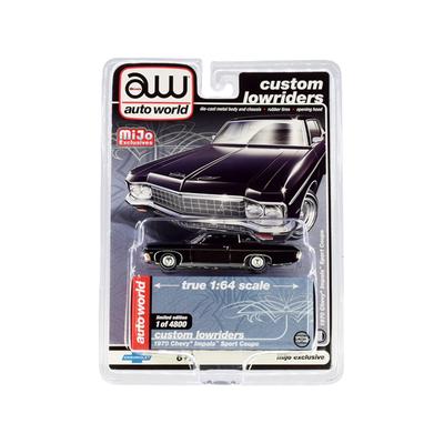 Custom Auto World Custom Lowriders 1970 Chevy Impala Sport Coupe Black [Mijo Order] 1/64