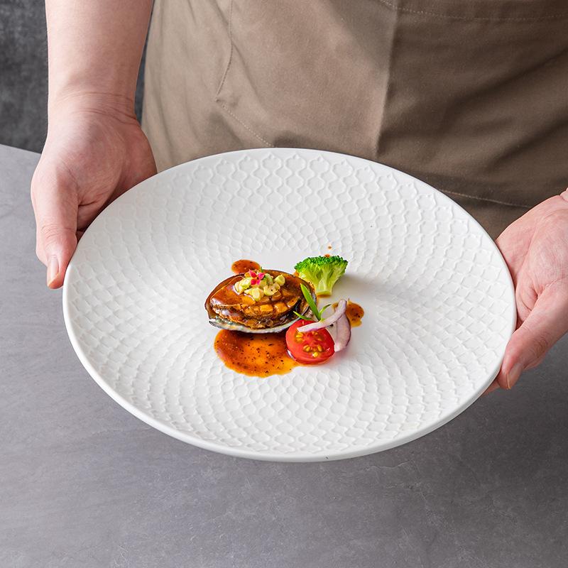 Kreativer Westlicher Speiseteller, Hochwertiger Steakteller, Keramik Haushalts-Gemüseteller, Dessertteller, Frühstücksteller, Leichter Luxus Hotelgeschirr