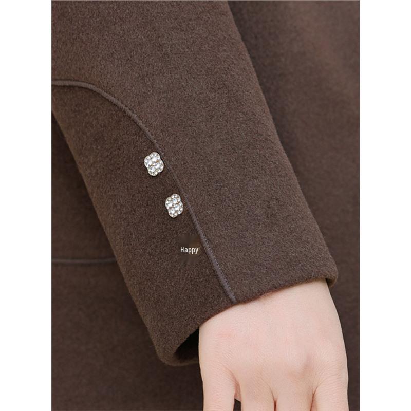 2025 Spring Woolen Coat: Elegant & Versatile for Middle-Aged Women