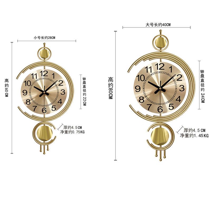 Clocks Wall Clocks Living Rooms Creative Wall Hanging Light Luxury Decorative Clocks Used for Dining Rooms Bedrooms Study Rooms