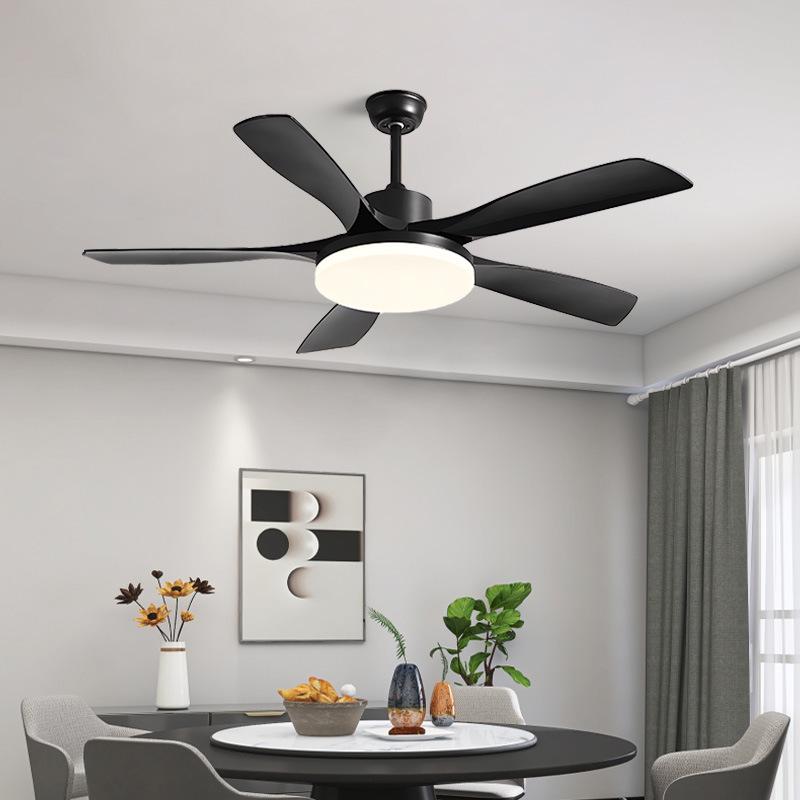 Nordic Industrial-Style Silent Ceiling Fan Chandelier for Home or Commercial Use