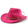 Simple suede upturned eaves retro top hat men and women outdoor travel hat jazz hat ethnic style top hat