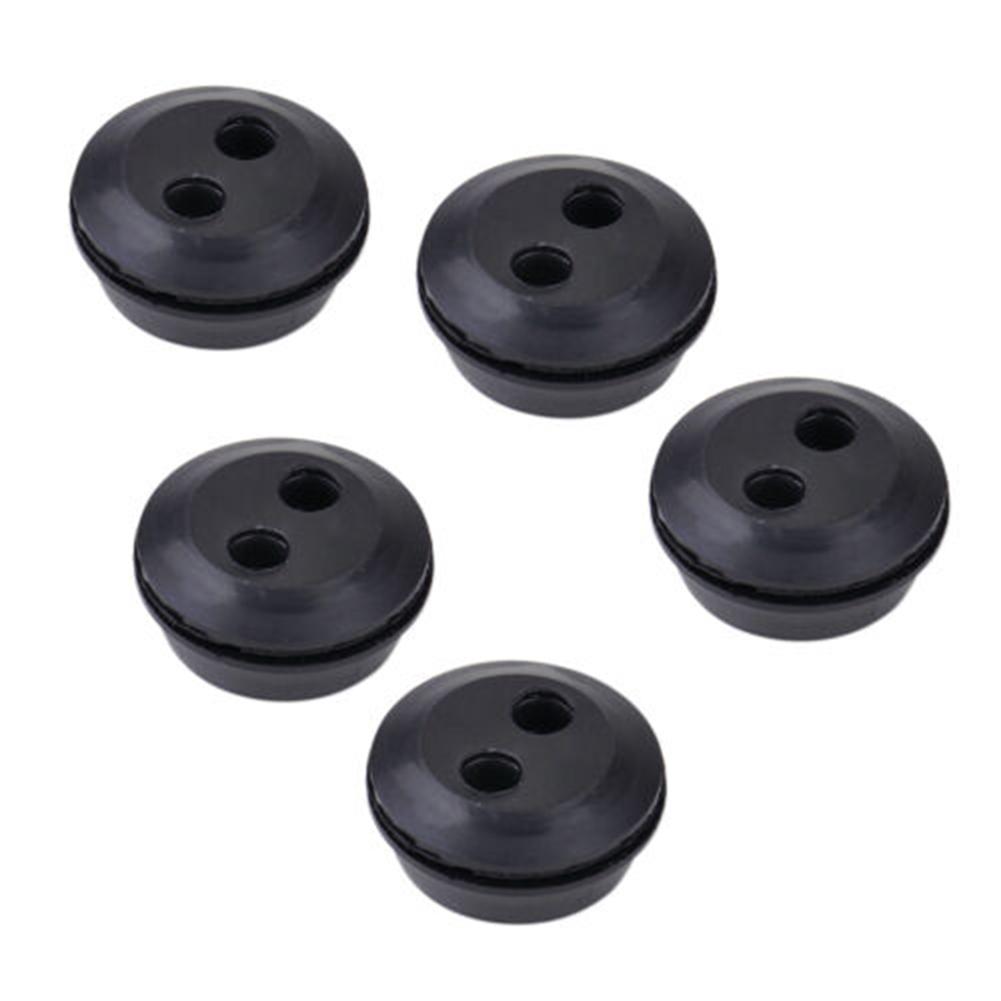Fuel Tank Grommet Practical 2 Hole Fuel Tank Grommet Rubber with Fuel Line Pipe Compatible with For Brush Cutter