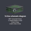 16 Lines Wireless Remote Powerful Green Laser Measure 4D Green Laser Level Auto Self-Leveling 360 Horizontal And Vertical Cross Lines