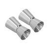Cocktail Shaker Double Headed Cup Straight Edge Design Classic Style Stainless Steel Drink Shaker