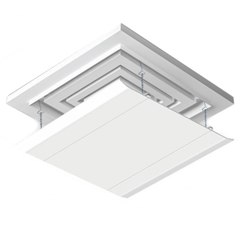 Verstellbare Luftstrom-Lüftungsgitterabdeckung HVAC-Zubehör AC-Lüftungsdeflektor ABS- und PVC-Materialien Entwickelt für abgehängte Decken
