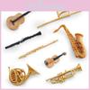 Pvc Musical Instrument Model Set With Realistic Design For Collectors And Decor Enthusiasts