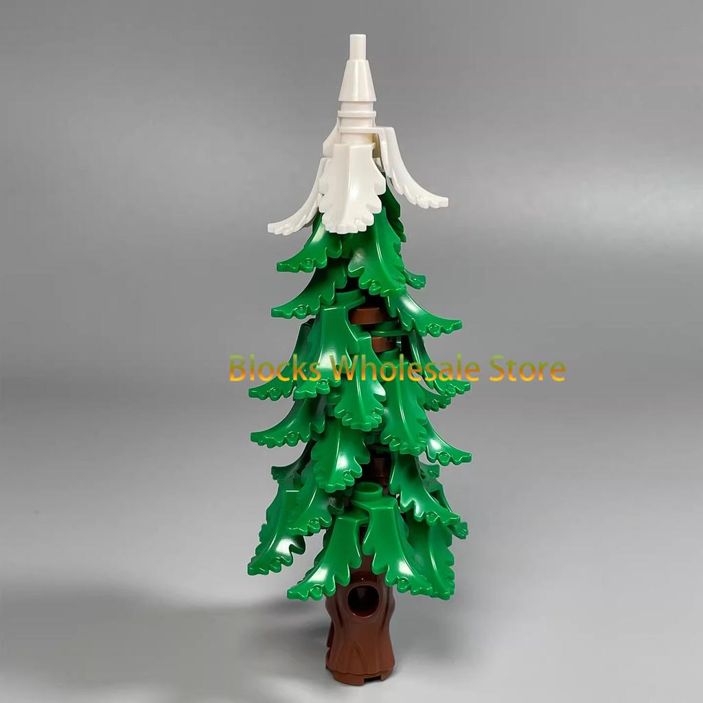 MOC Christmas Gift Present Assembly Toy Small Particle Building Block Set Christmas Tree Fir Tree Scene Desktop Ornament