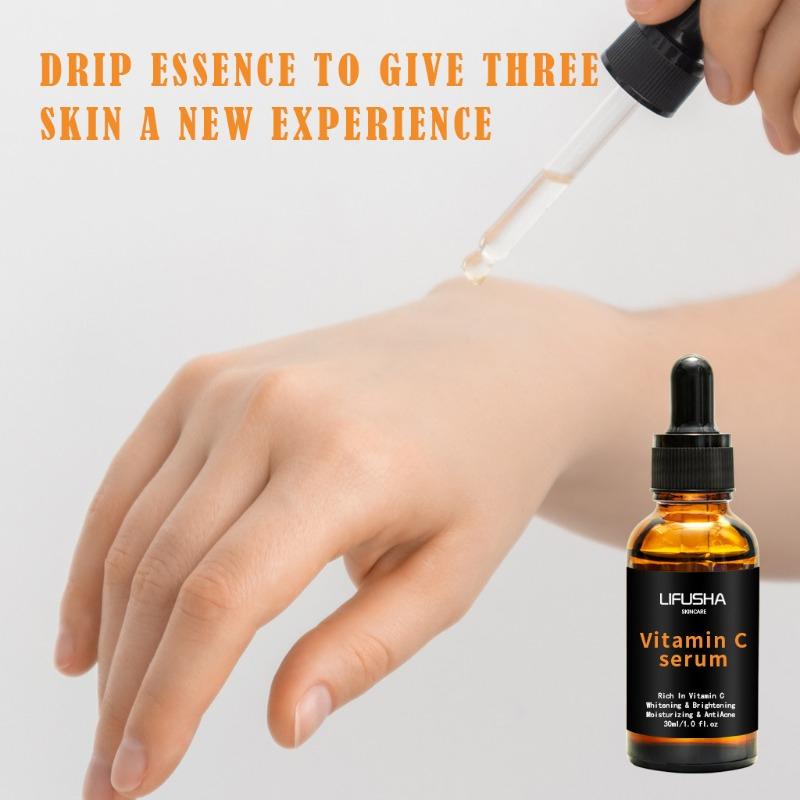 Sérum à la vitamine C Visage Hydratant Éclaircissant Vc Skincare Essence hydratante douce non irritante