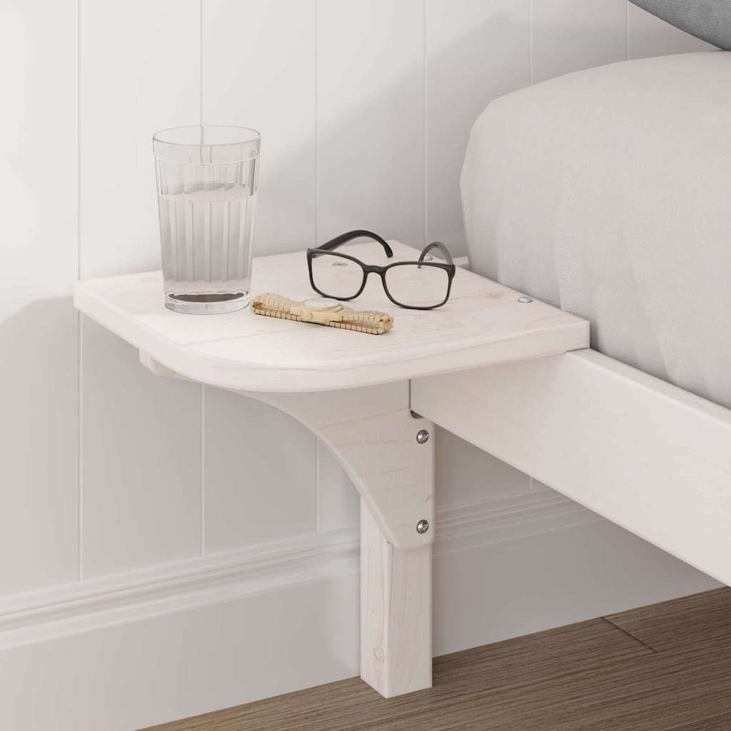 Bed Frame White 180 x 200 cm Solid Pine Wood