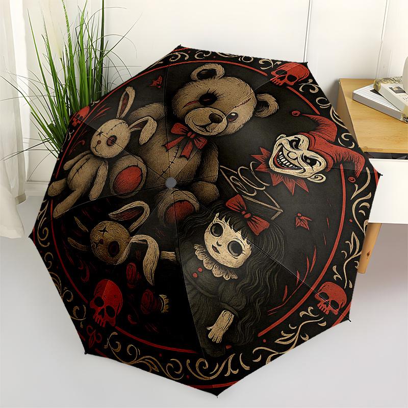 Spooky Plushies: A Hauntingly Cute Collection of Halloween ToysUmbrella, Portable 3-Fold Compact Umbrella for Men & Women Gift