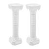 2Pcs White Roman Pillars European Style Wedding Arch Column for Party Garden Decor Centerpiece Heart Pattern
