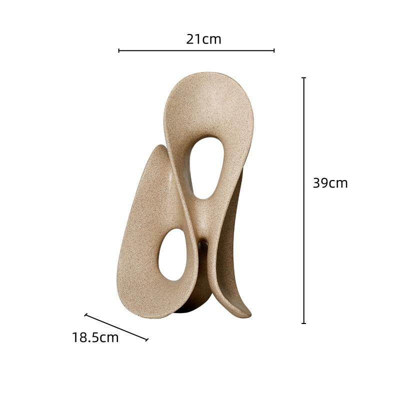 Resin Crafts Abstract Coral Hollowed-out Irregular Sculpture Artistic Arcs Decorative Figurines Home Decoration Accessories
