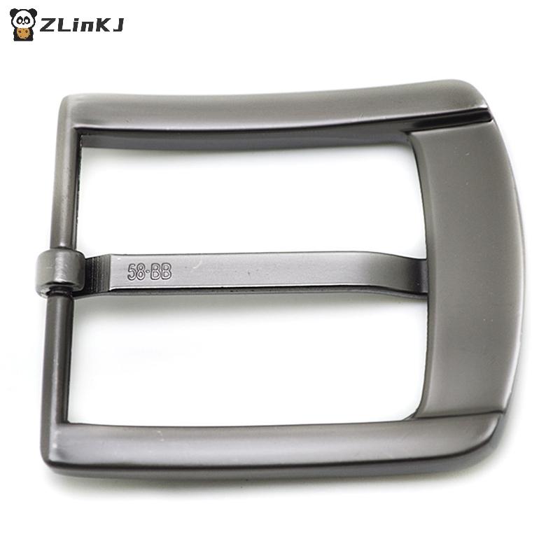 1PCS 35/40mm Zinc Alloy Men's Casual Belt Buckle End Bar Heel Bar Buckle Single Pin Half Buckle for Leather Craft Jeans Webbing