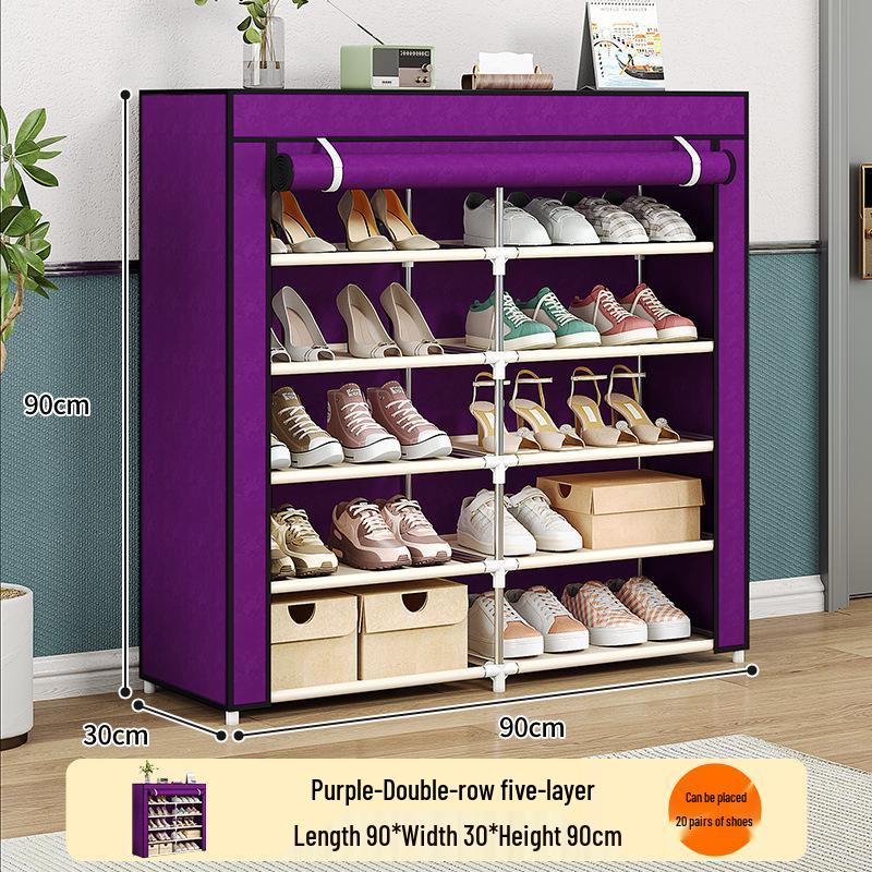 

Multi-Layer Dustproof Shoe Cabinet with Large Storage Capacity for Home or Dormitory Use 120cm x 30cm x 125cm