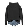 Kvinners uformelle motetrykk Langermet sweatshirt med hette