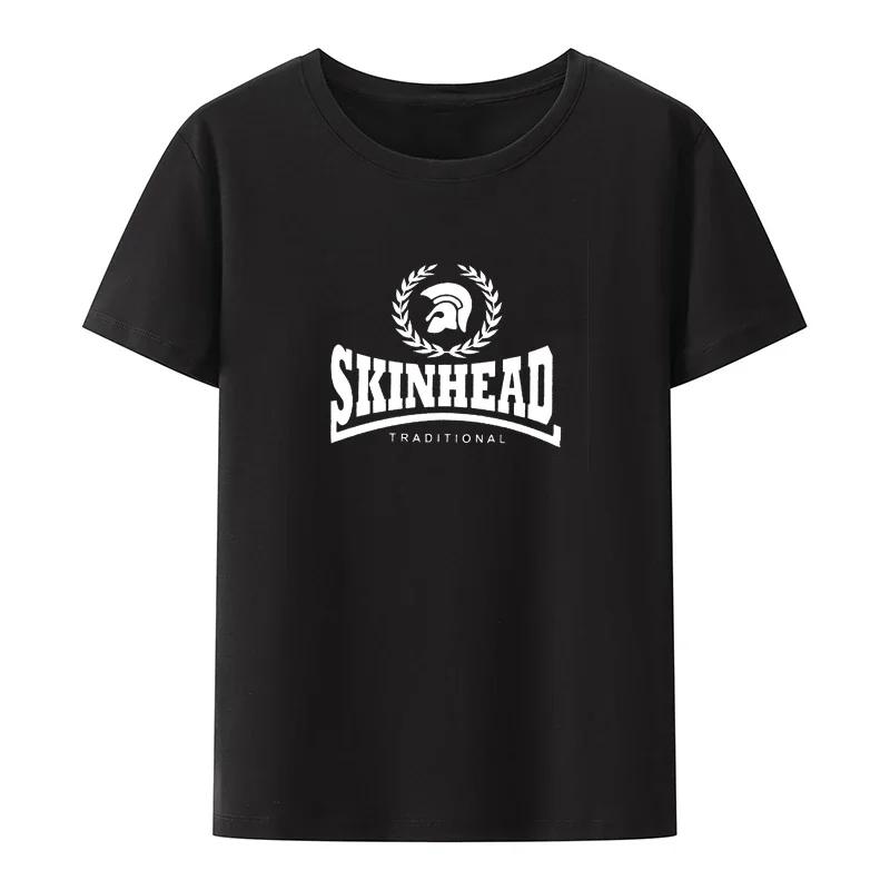 Vtipné tričko Skinhead A Way of Life Pánské Dámské Krátký rukáv Hipster Grafická trička Hip-hop Módní Estetické topy Pánské oblečení